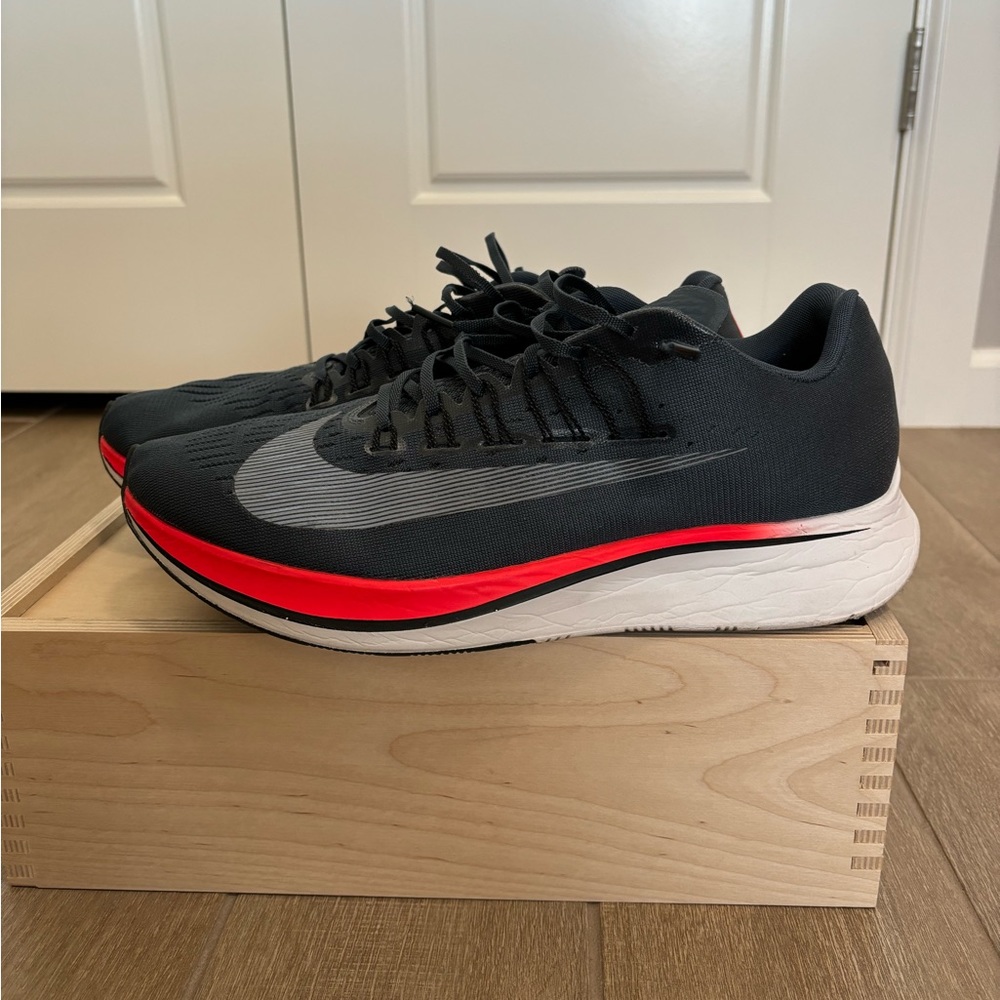 Size 13 Nike Men’s Air Zoom Fly OG Blue Fox Red Gray 880848-400